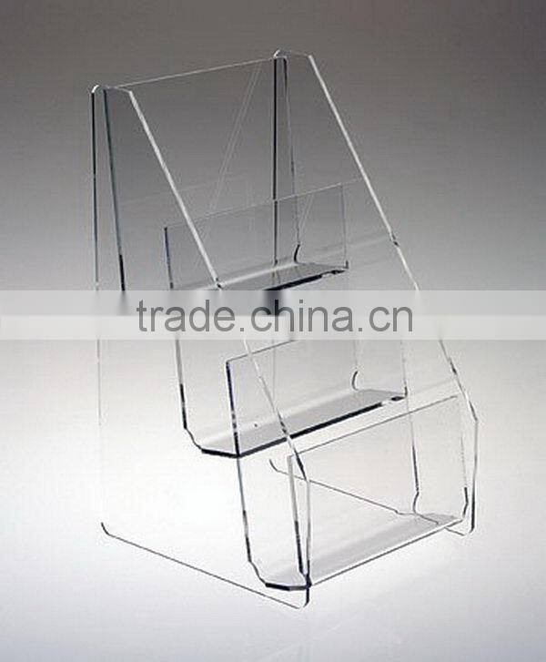 Durable stylish stainless steel brochure holder