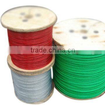 PVC Coat Galvanized steel wire rope 1x7