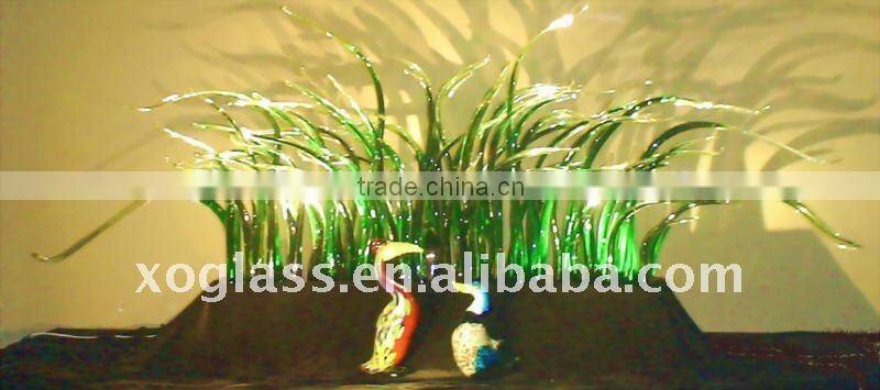 art glass floor lighting xo-0011 and hand blown glass lighting