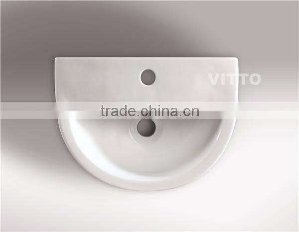 european style small wall hung basin