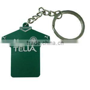 colorful rainbow pvc rubber keychain