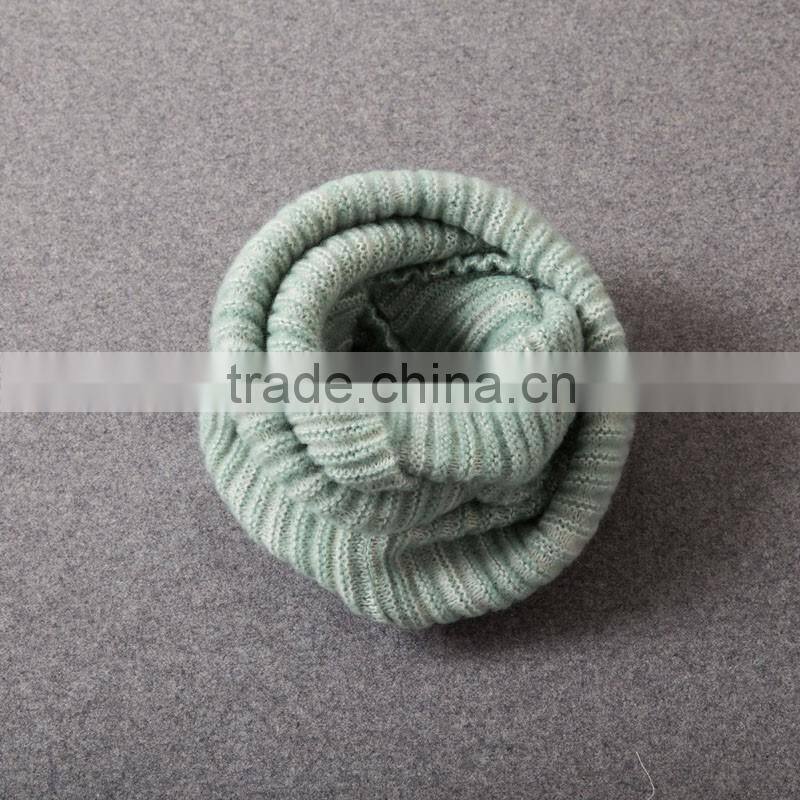 Pure color high quality acrylic winter loop snood women