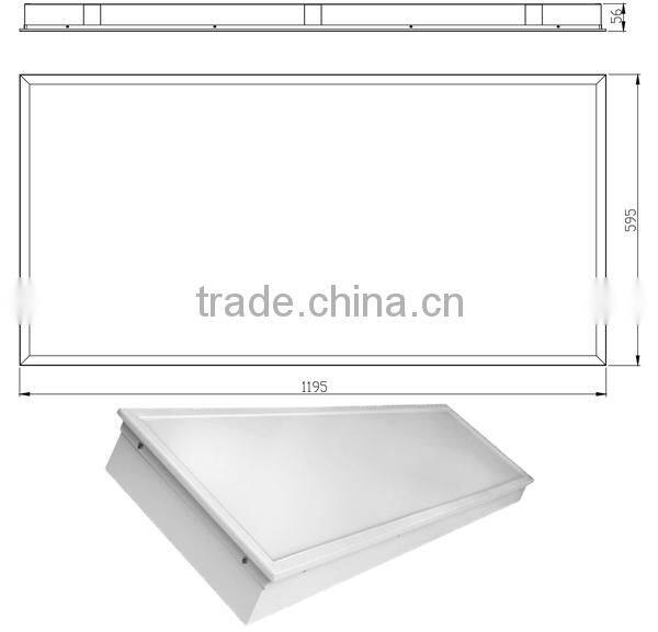 high quality suspended led panel light 120x30 cm