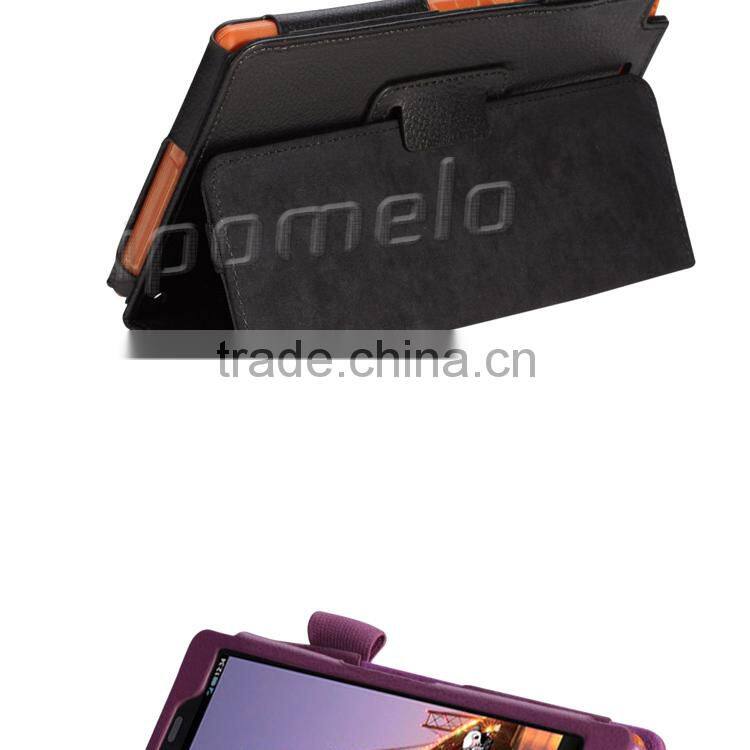 Wholesale leather tablet case for Sharp AQUOS PAD SH-08E