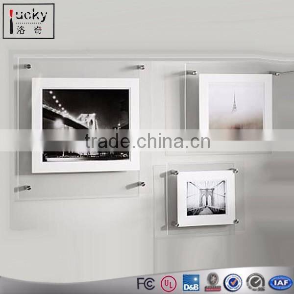 Acrylic Picture Frame Wall Mount Drawing Display Frame
