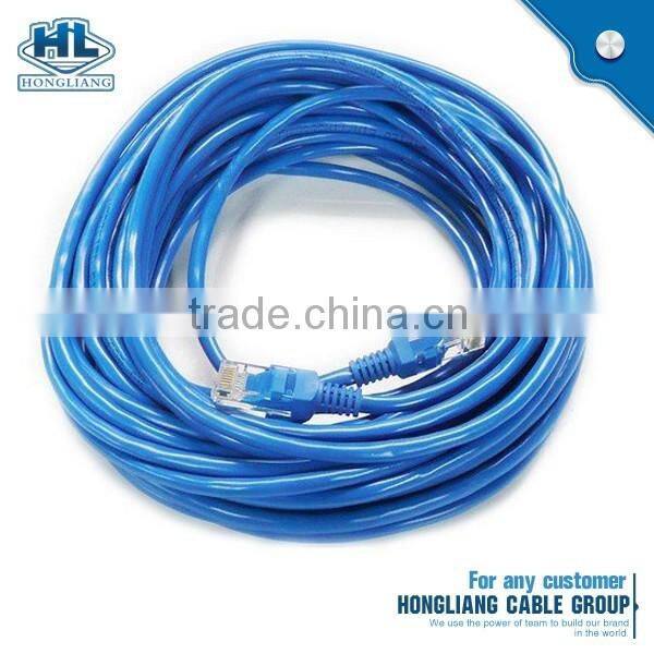 copper clad aluminum conductor PVC insulation 7pairs 14x1x0.50mm Cat5 Cat3 Network Cable