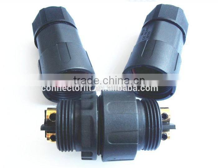 2 +2 pin male and female sealed waterproof industrial connector