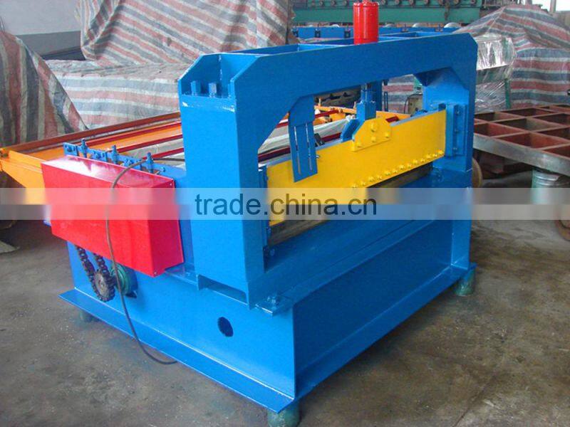 Simple metal sheet leveling and cut to length machine