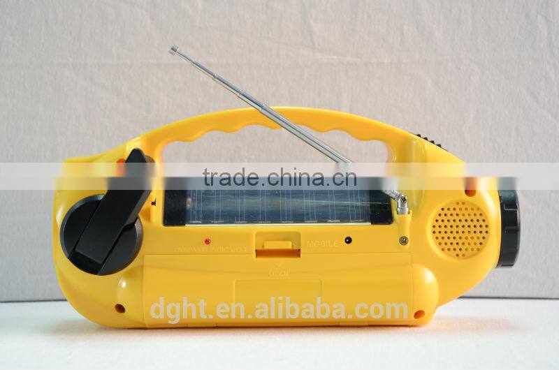 solar dynamo radio with flashlight