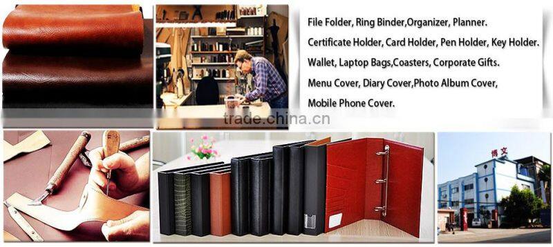 Fashionable hot selling new design padfolio with ring binder