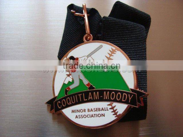 Best selling colorful enamel gold metal medal