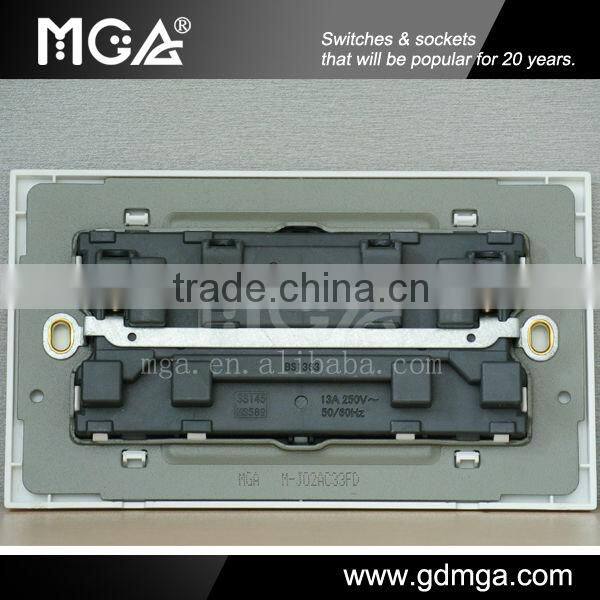 13A Double British Standard Sockets and Switches