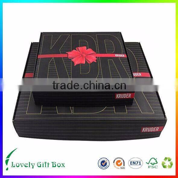 China factory recyclable paper apparel gift box with high quality