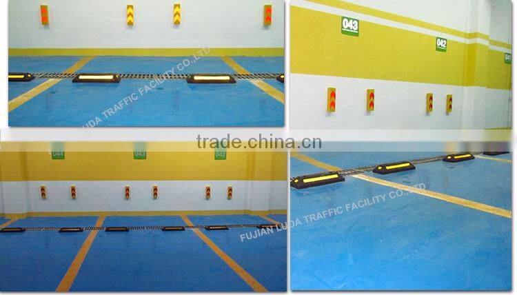 Super durable Synthetic wheel stoppers with parking lot