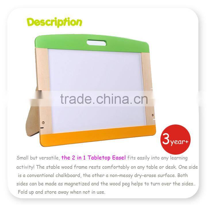 Discovery Kids Wooden 2-in-1 Tabletop Easel