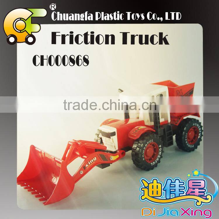 2015 good quality plastic friction farm tractor toys for kid