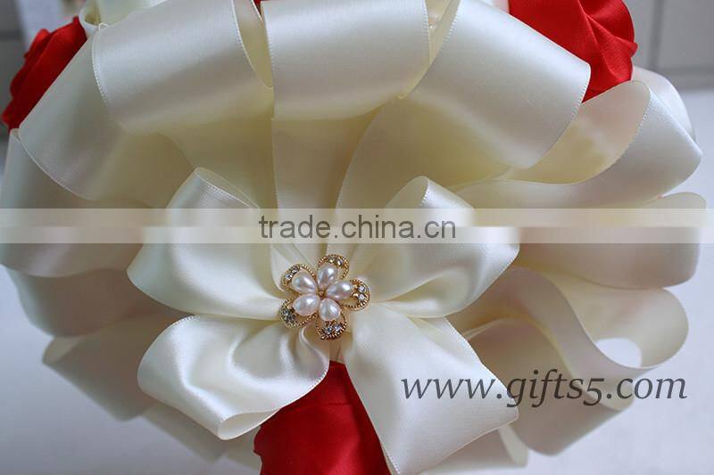 Handmade silk wedding bouquet