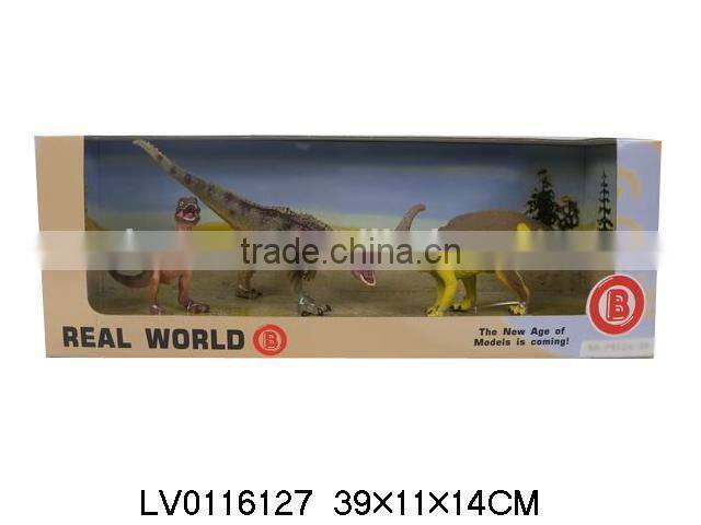 High quality plastic wild animal toys dinosaur king set for sale