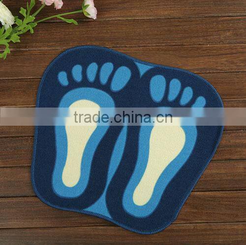 cartoon big feet print rugs pets feeding mat dust preventing rugs