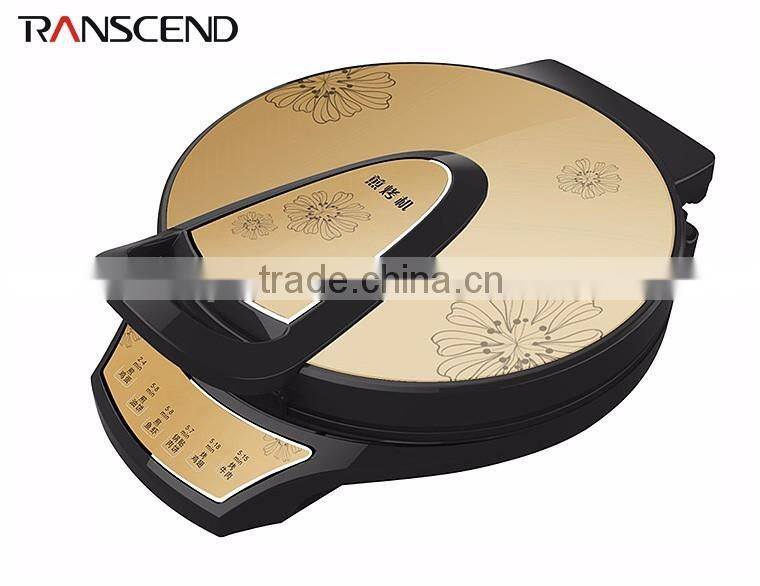 2016 Multifunctional gloden round Electric Griddle