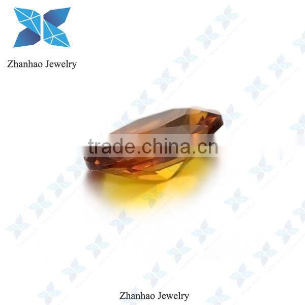 wholesale wax casting oval cut citrine synthetic nano gemstones