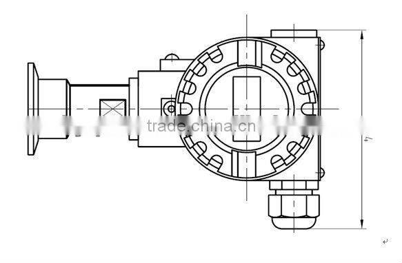 PT124B-284 sanitary clamp explosion proof pressure transmitter