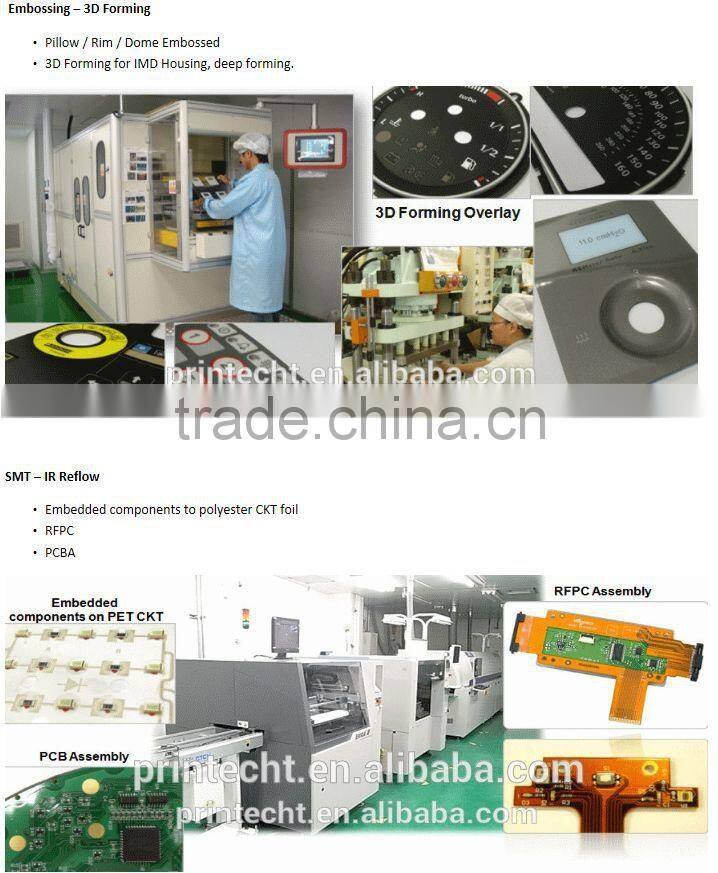 custom made prototype silicone button rubber keypad with metal dome array