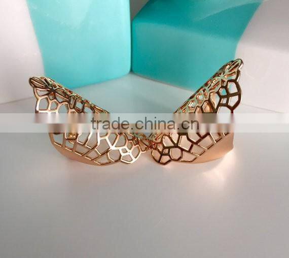 Full Finger Statement Ring Adjustable Armor Rose gold Cockta Ring Birthday Christmas Gift