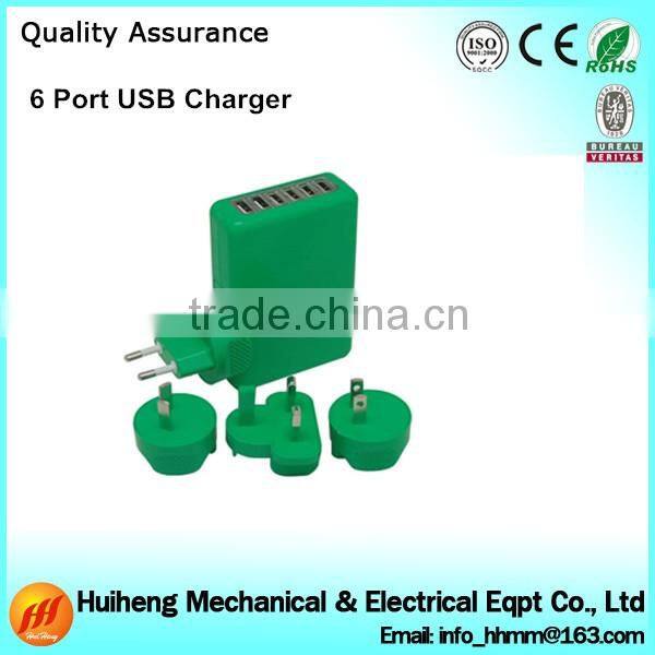 5V 7A 6 port USB Charger Universal USB Wall Charger For Home Travel