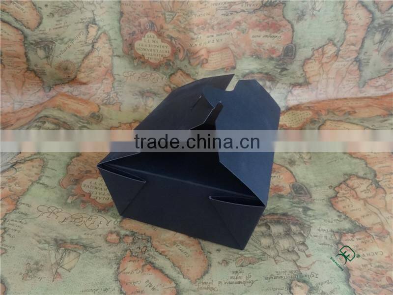 Take out brown food grade kraft paper noodle box design