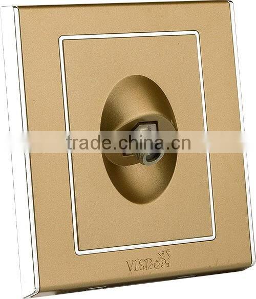 Hot Product PC Material Electric Satellite TV Wall Socket