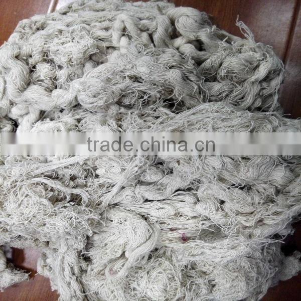 White and colored yarn cotton fabric