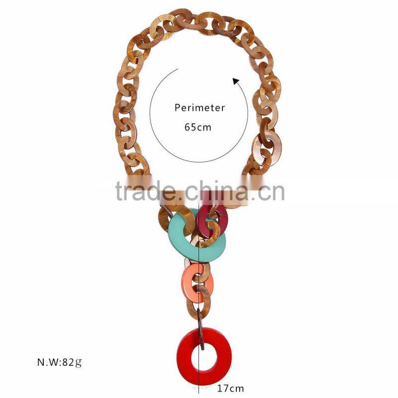 Factory directly wholesale charming handmade long chain bead necklace