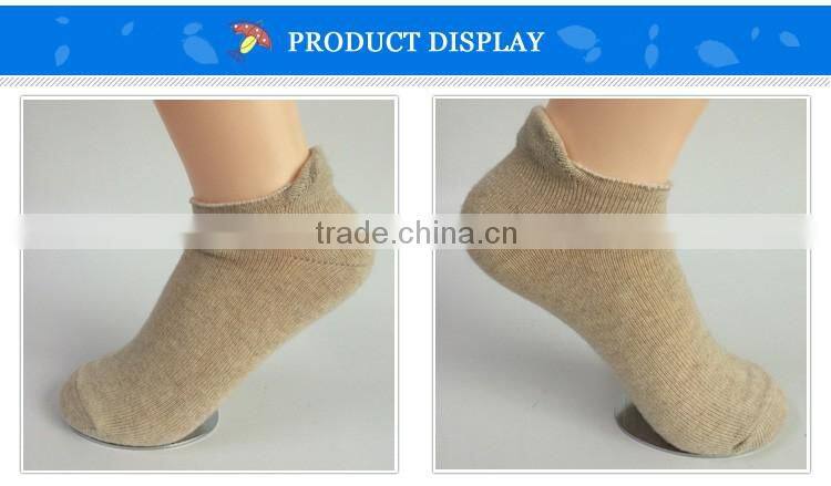 Custom wholesale double cylinder 3d ankle socks wool with soft feeling