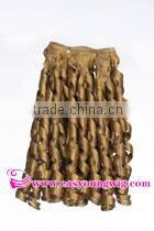 Wholesale synthetic blonde afro curly hair weave for braiding , hair extension,african hair