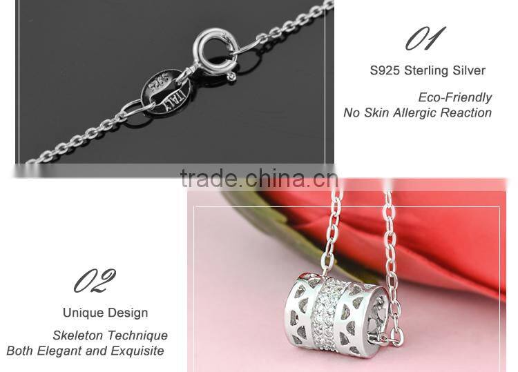 Genuine solid 925 sterling silver necklace wholesale jewelry, necklaces for women