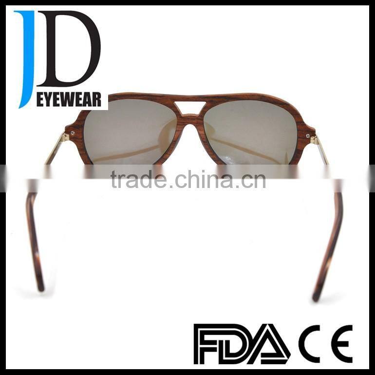 big face navy blue sun lenses pilot style real wooden sunglasses rosewood sun glasses