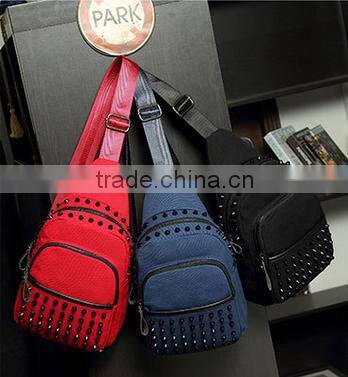 Export Bag Order Wholesale Red Cotton Small Canvas Backpack Bag
