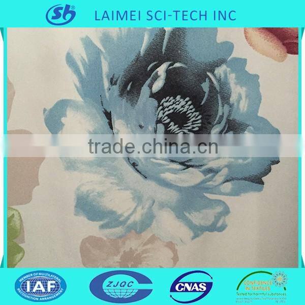 100% polyester flower printed textile for bedding