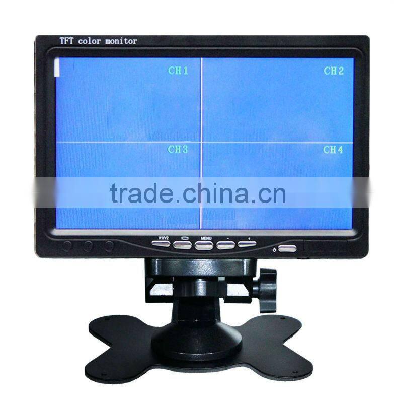 7 Inch LCD Mirror car dvd player manufacturer with 4 way CVBS