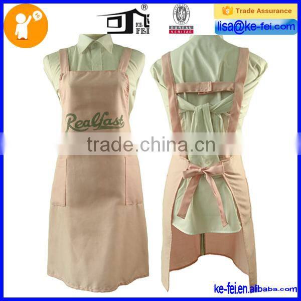 apron with front pocket daily chef cross back women's apron