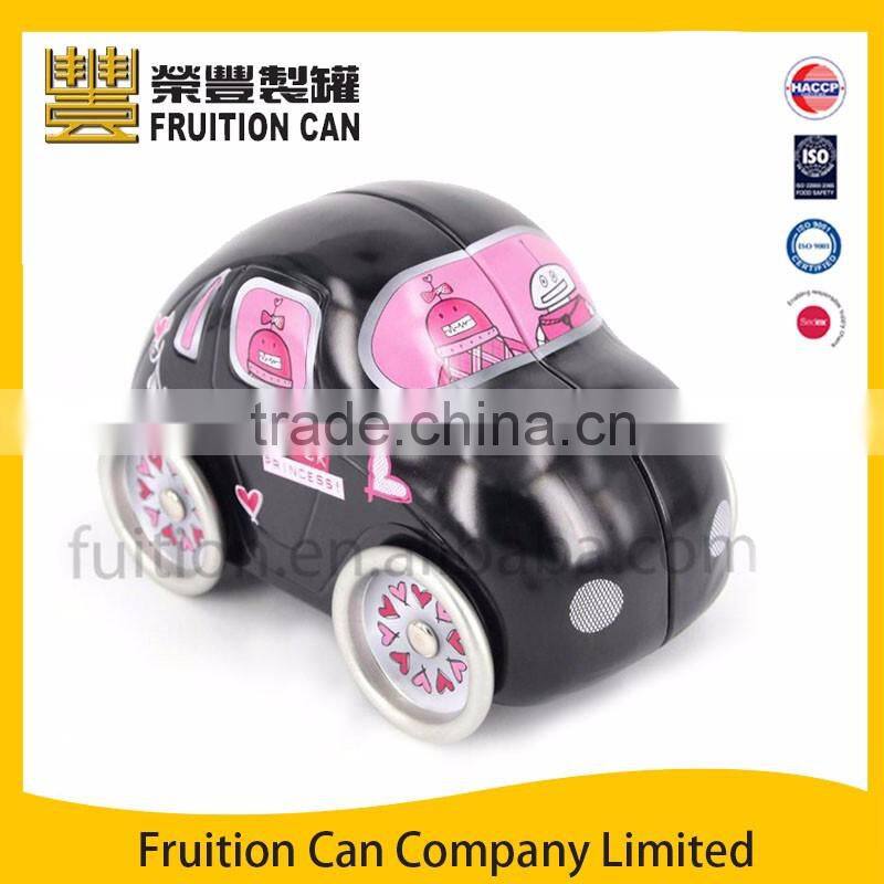 Car Tin with Moving Wheels Tin Can tin can metal tin box Use cookie tin coffee tin