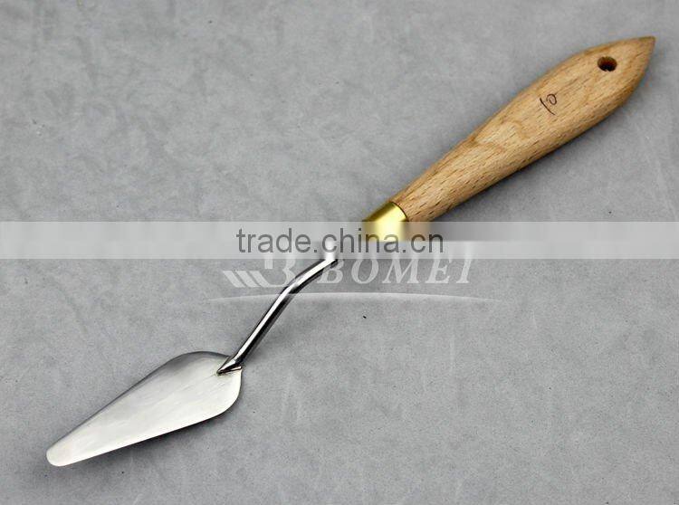 wood handle stainless steel palette painting knife