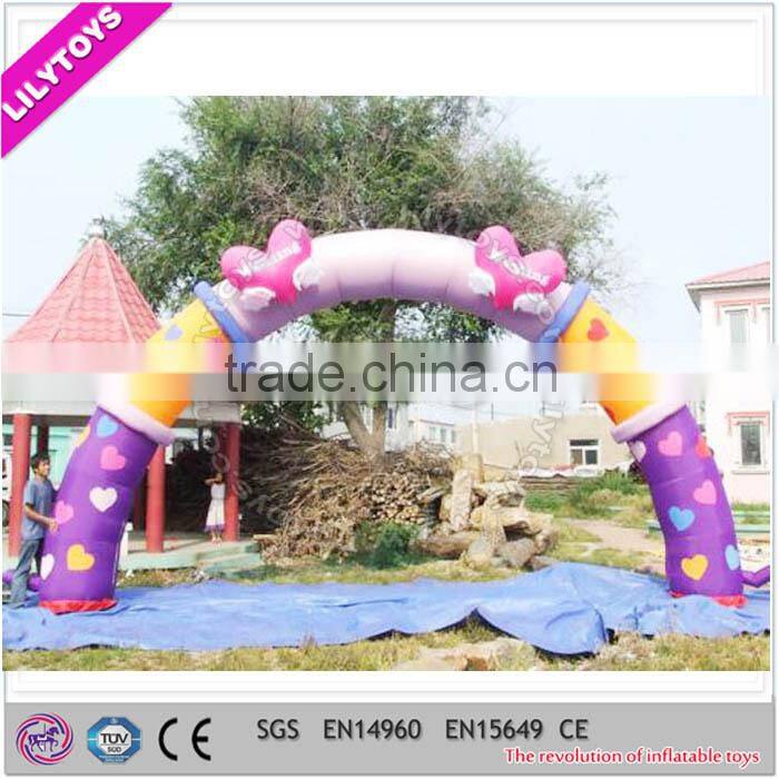 Sunflower funny inflatable arch for commercial use