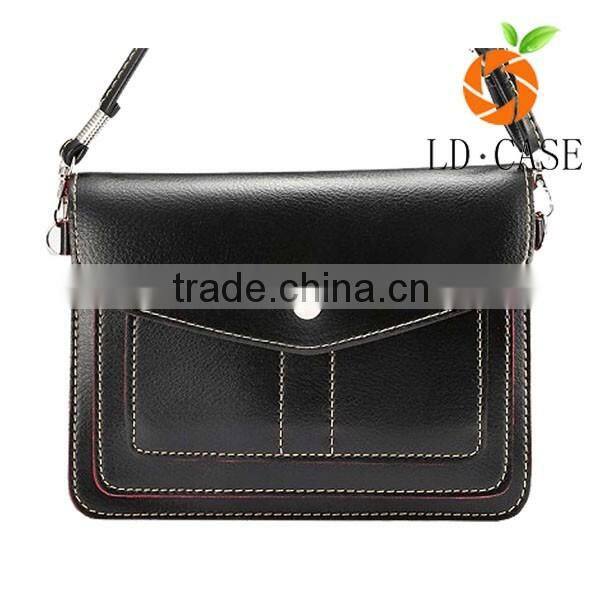new model PVC cross-body bag with removable smart phone pouch