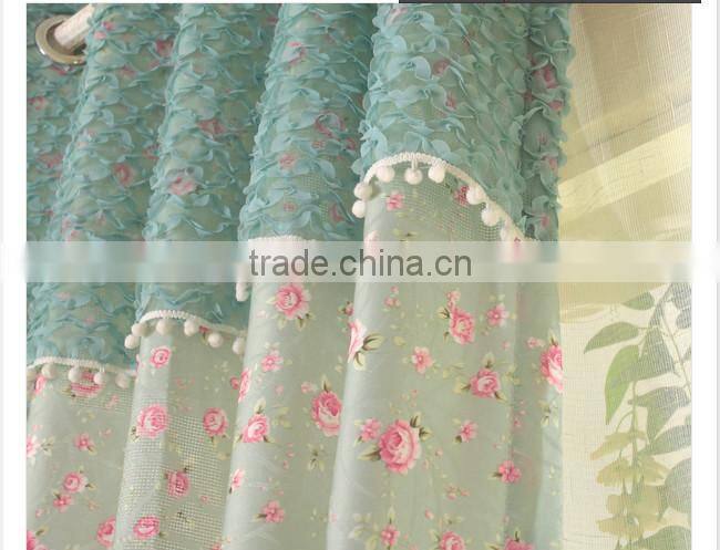2015 hot sale printed designed No. 18 window curtains, made- up black out fabric in home or hotel