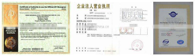 lsaw pipe/API5L standard /X65/JCOE welded pipe