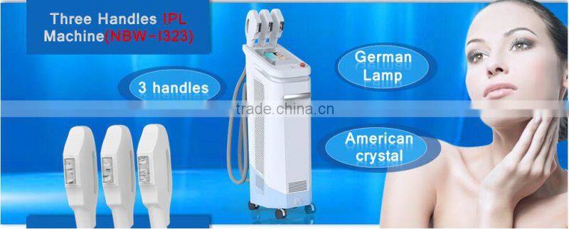 3 handle 1800w Multifunctional hair removal ipl+rf elight