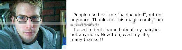 Baldness cure ionic type hair care products scalp massage comb