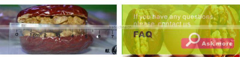 2016 new dried chinese walnut sandwish red jujube sealed vacuum bag